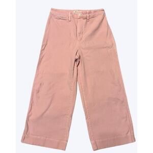 Madewell Wide Leg Light Wash High Waist Crop Denim Jeans | Size 29 | Light Pink